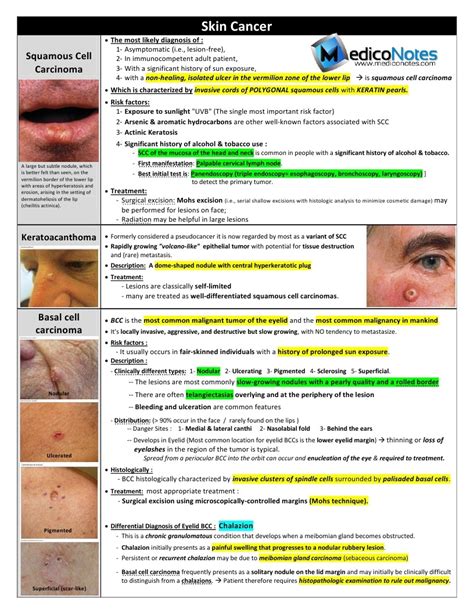 Basal Cell Carcinoma Vs Squamous Cell Carcinoma Usmle