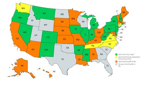 USA STATES WITH LEGAL SPORTS BETTING PWInsider