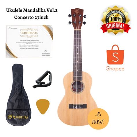 Jual Ukulele Concerto Inch Mandalika New Edition Warna Natural