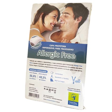 Capa Anti Caro Para Travesseiro Adulto Allergic Free Alergocasa