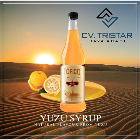 Jual TERLARIS Sirup Premium Rasa Jeruk Yuzu Tofico Syrup 1 Liter