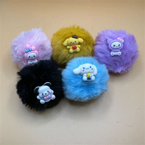 Sanrio Pompom Crocodile Clips Shopee Malaysia