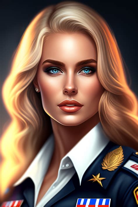 Lexica Blonde Hair Lady In Police Uniform Pretty Face Full Body Noir Style Fantasy Style