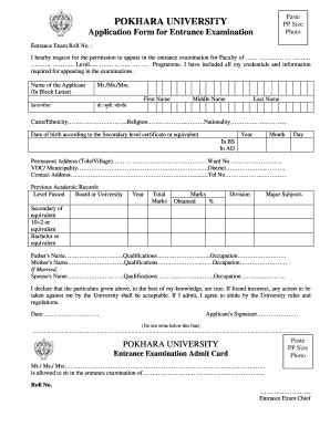 Pokhara University Grading System Fill Online Printable Fillable