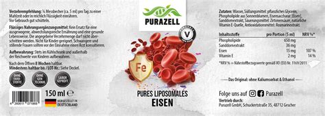 Pures Liposomales Eisen Purazell