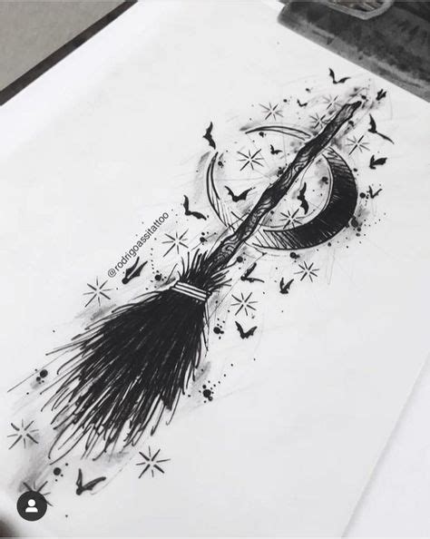 90+ Broomstick Tattoo ideas in 2020 | tattoos, broomstick, witch tattoo