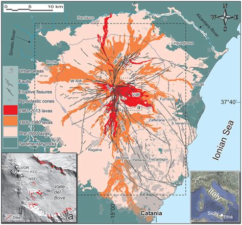 Etna Volcano Map