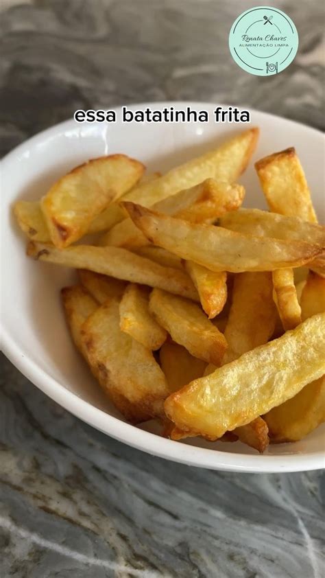 Como fazer batata frita sem óleo Vídeo em 2023 Batata frita sem