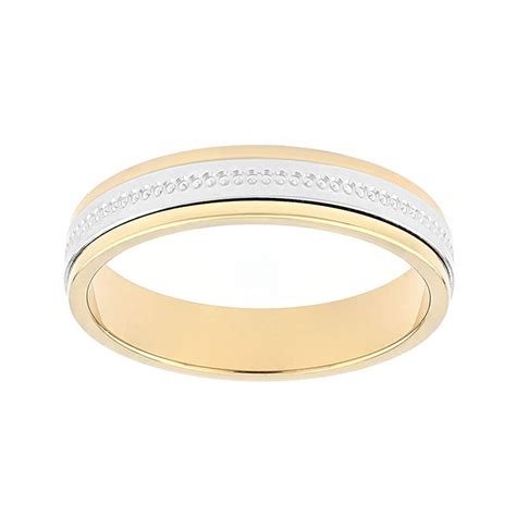 Bague Mixte Alliance Or 750 1000 Bicolore Alliances Edora