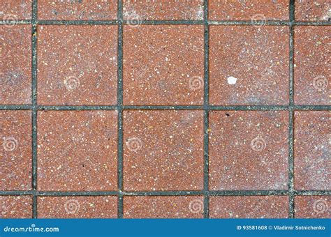 Red Brick Paving Stones On A Sidewalk Stock Photo Image Of Flooring