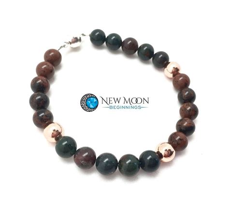 Wellness Clasp Bracelet 8mm Beads New Moon Beginnings