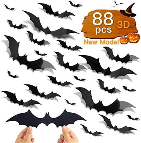 Amazon Ludilo Bats Halloween Decorations Halloween Bats Wall