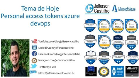 Personal Access Tokens Azure Devops Blog Jefferson Castilho