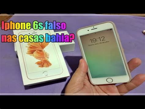 COMPREI UM IPHONE 6S EM 2020 NAS CASAS BAHIA VEIO QUEBRADO YouTube