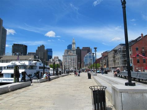 Downtown of the Boston from Long Wharf.