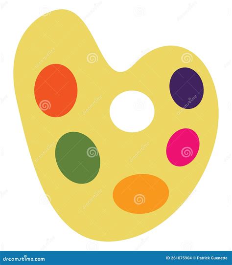 Yellow Color Pallette, Icon Vector Illustration | CartoonDealer.com ...