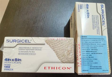 Polypropylene Surgical Suture Ethicon Surgicel Absorbable Hemostat At