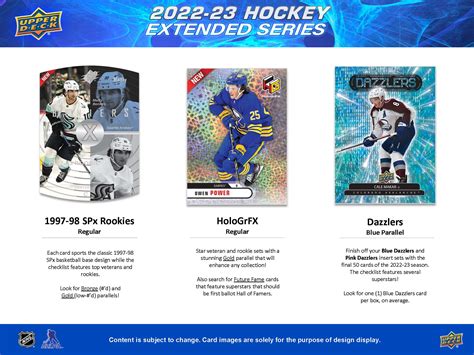 2022 23 Upper Deck Extended Series NHL Hockey Cards