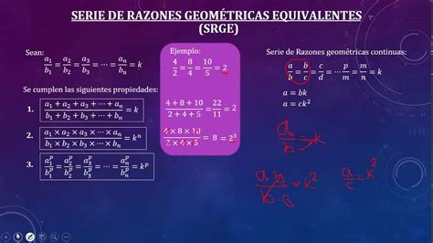 SERIE DE RAZONES GEOMETRICAS EQUIVALENTES 3 SECUNDARIA YouTube