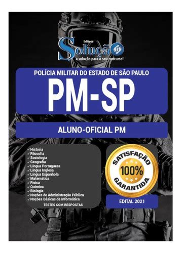 Apostila Pm Sp Aluno Oficial Pm Academia Barro Branco 2022 Frete grátis