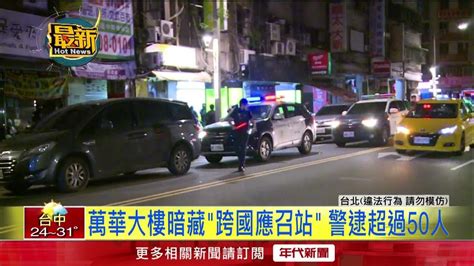 萬華大樓暗藏「色情跨國應召站」！ 警逮超過50人待釐清案情 Youtube