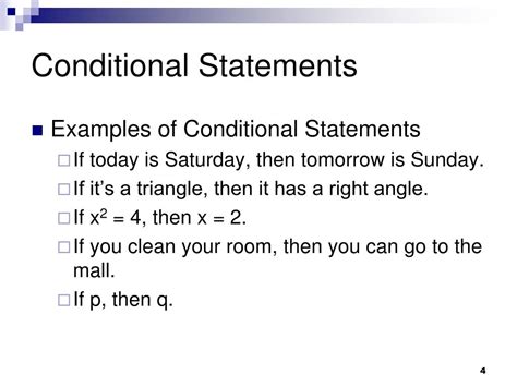 Geometric Definition Of Conditional Statement