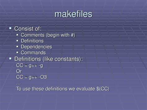 Makefiles Ppt Download