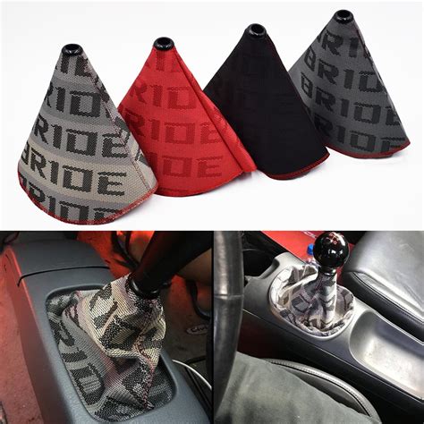 Racing Bride Hyper Fabric Shift Boot JDM Shift Knob Cover For Universal