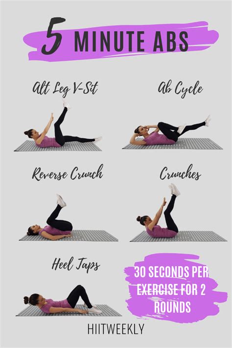 Get Flat Toned Abs With This Super Quick 5 Minute Ab Workout For Women