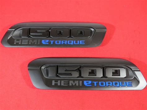 2021 RAM 1500 DT L R Hemi Etorque Black Exterior Badges NEW OEM MOPAR