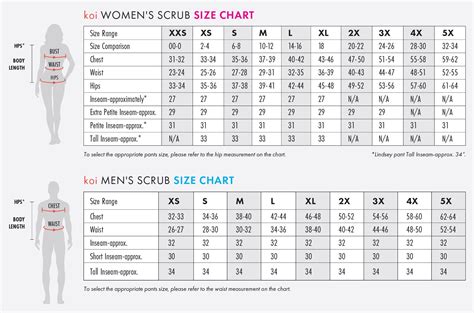 General Size Chart Koihappiness