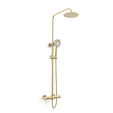 Kartell Ottone Bar Shower W Head And Handset Brass Build And Plumb