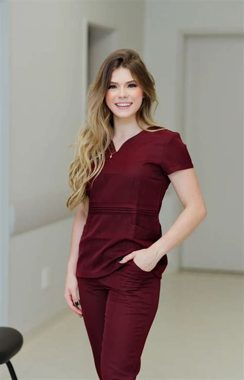 Scrub Princesa Jalecos Conforto Uniformes De Alta Costura Scrub E