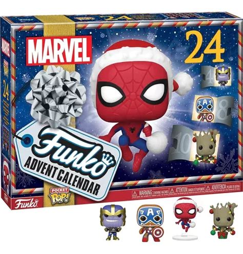 Calendario Marvel Funko Pop 24 Mini Figuras Adviento Envío gratis