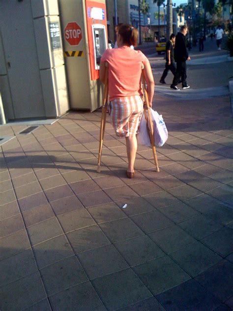 Sak Amputee Women With Wooden Crutches Flickr