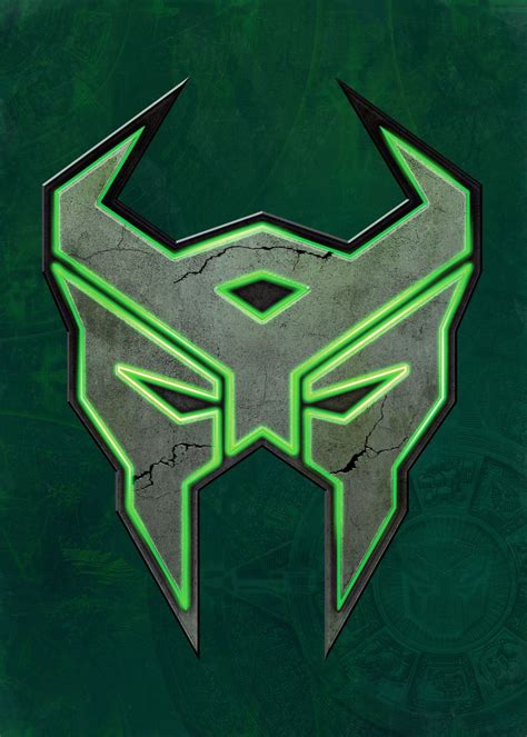 Terrorcon Symbol Green Poster Picture Metal Print Paint By