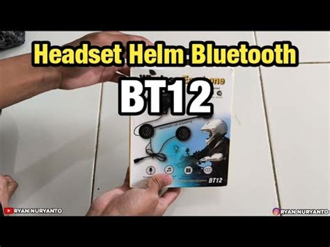 Pasang Headset Bluetooth Helm BT12 Di Helm Half Face KYT Galaxy Flat R