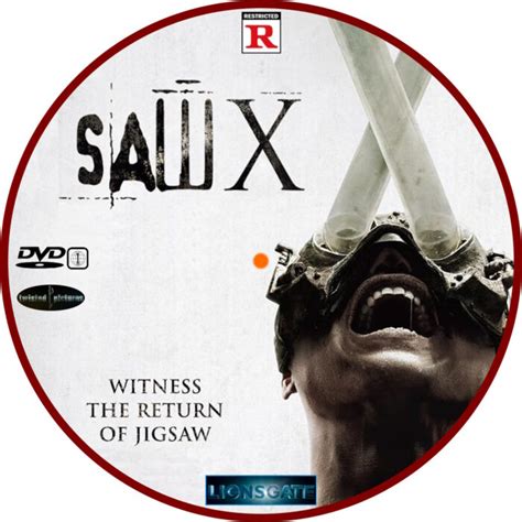 Saw X (2023) R1 Custom DVD Label - DVDcover.Com