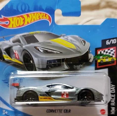 Embalagem Danificada Hot Wheels Race Day Corvette C R Universo Hot Wheels