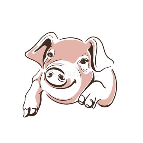 Pig Piglet Farm Premium Quality Logo Element Design Packaging