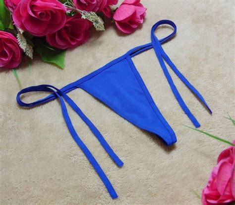Jual Bikini G String Wanita Lingerie Celana Dalam Tali Sam Thong C Biru Jakarta Utara