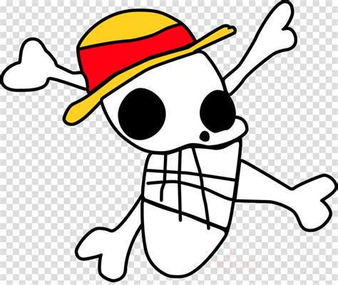 Luffy Jolly Roger Draw Clipart Monkey D One Piece Jolly Roger Luffy