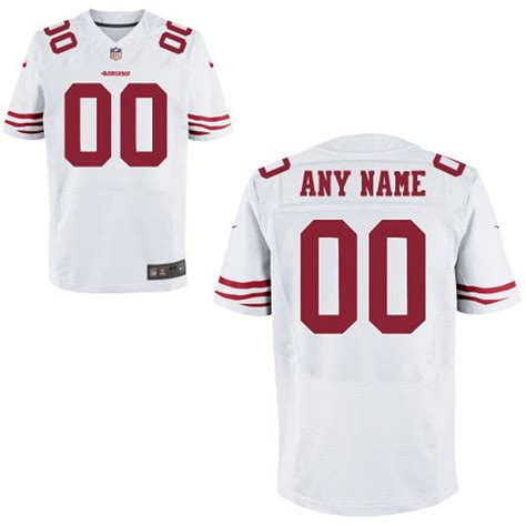 San Francisco 49ers Nike Custom Elite Jersey White Nfl Jerseys