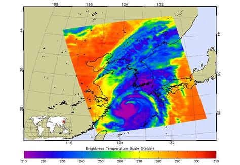 NASA’s AIRS Instrument Records Typhoon Hinnamnor Before Landfall