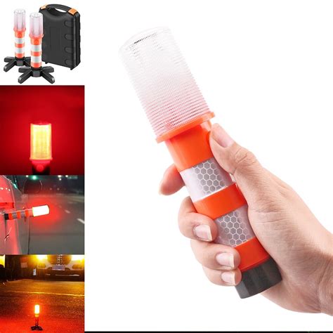 2pcs Led Portable Lamp Road Security Flashing Flash Flare Strobe Lights