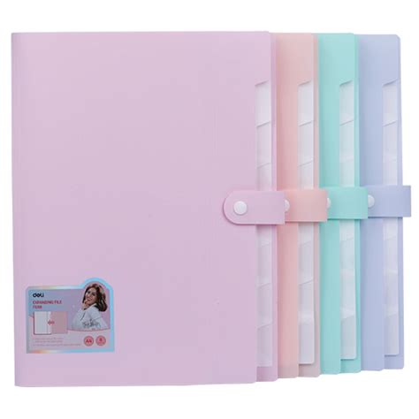 Jual EXPANDING FILE A4 MAP SEKAT DOKUMEN DELI F698 WARNA PASTEL LUCU