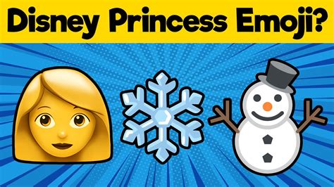 Can You Guess Disney Princess From Emoji Disney Emoji Quiz 👸 ️⛄