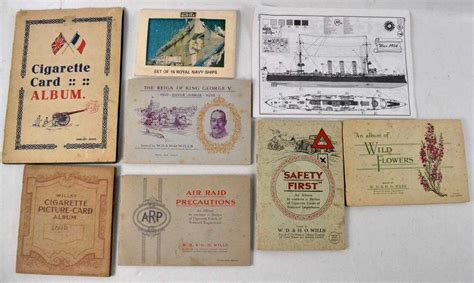 Collection of Wills cigarette cards albums