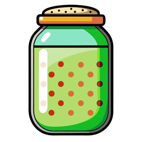 Ilustra O Vetorial De Estilo Desenho Animado De Jar Clipart Vetor