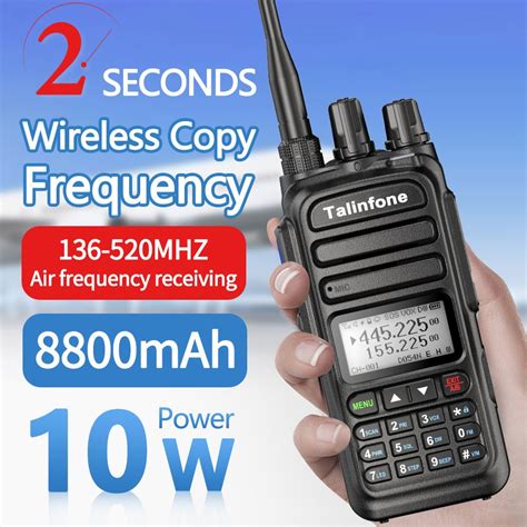 Air Band Wireless Copy Frequency Walkie Talkie Noaa Weather Channel